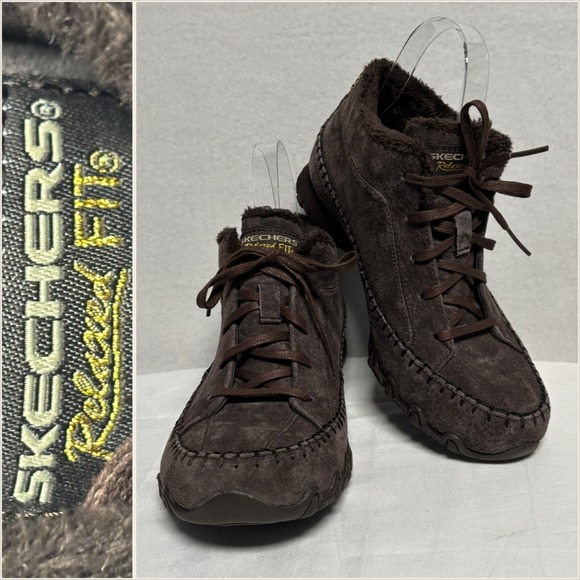 Skechers Shoes - Skechers Womens 7 Bikers Totem Pole Chocolate Suede Leather‎ Chukka Boots